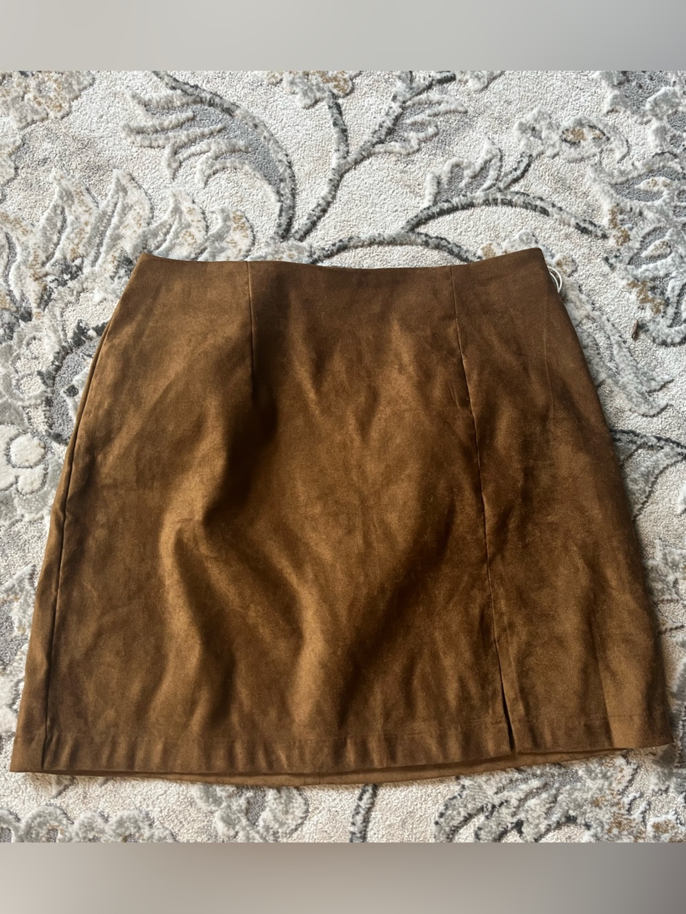 a.n.a Brown Suede Mini Skirt